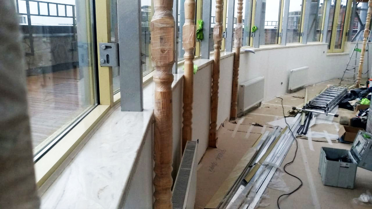 Подоконники из искусственного камня Кореан на Киевской